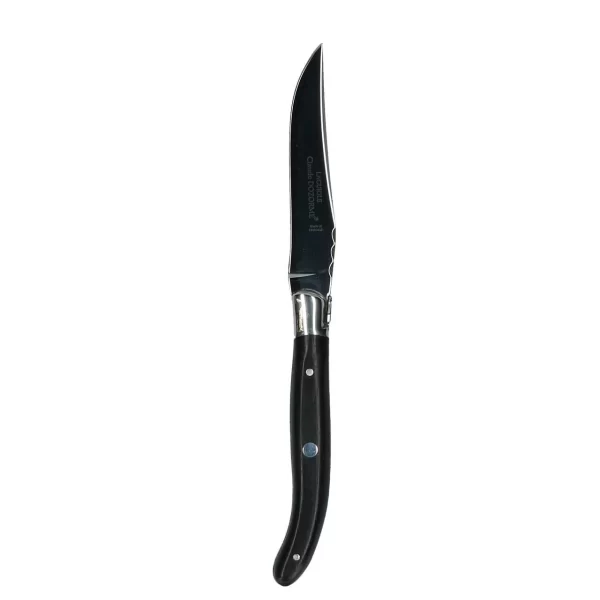 Auslauf ⌛ Claude Dozorme Steakmesser Poliert Ebenholz 🧨 1