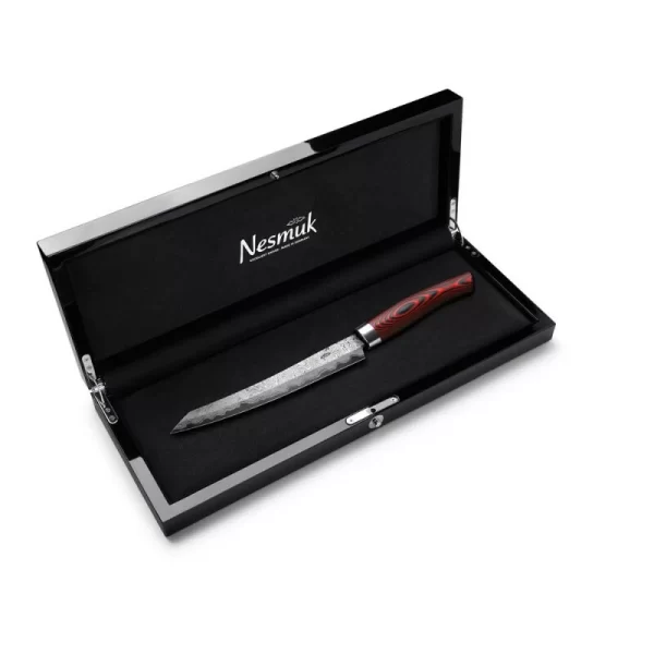 Nesmuk Manufaktur Nesmuk „Exklusiv C150“ Damast Slicer Micarta Red 3